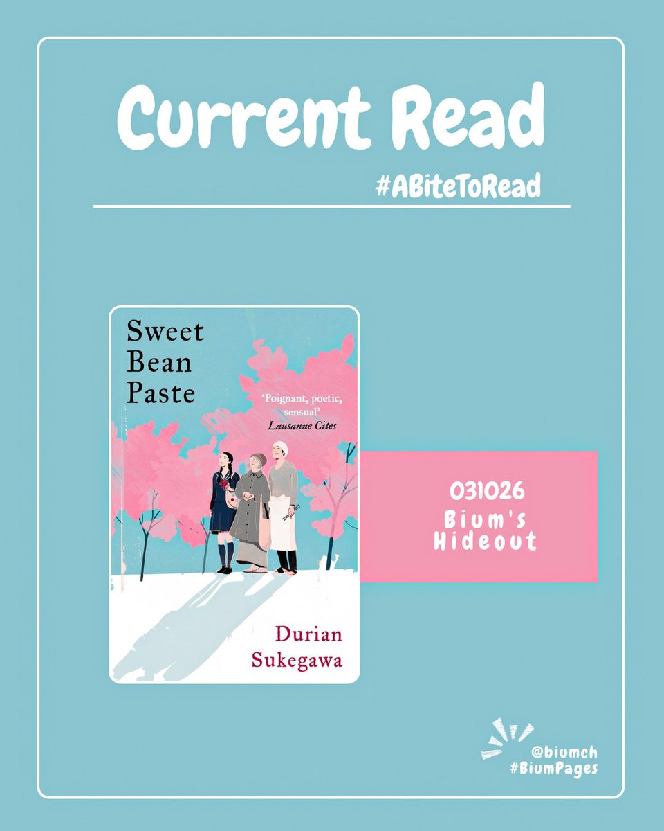 biumch's tweet photo. Current Read #BiumPages

Sweet Bean Paste 
by Durian Sukegawa https://t.co/53BrXtfpGe