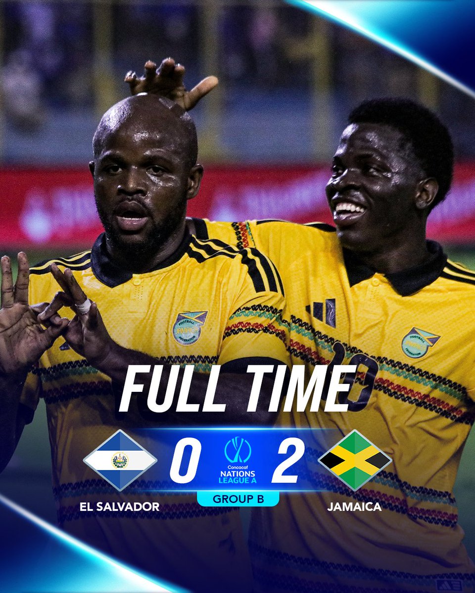CNationsLeague's tweet photo. Reggae Boyz get a huge win on the road! 💫🇯🇲 https://t.co/SoEqGgoLs3