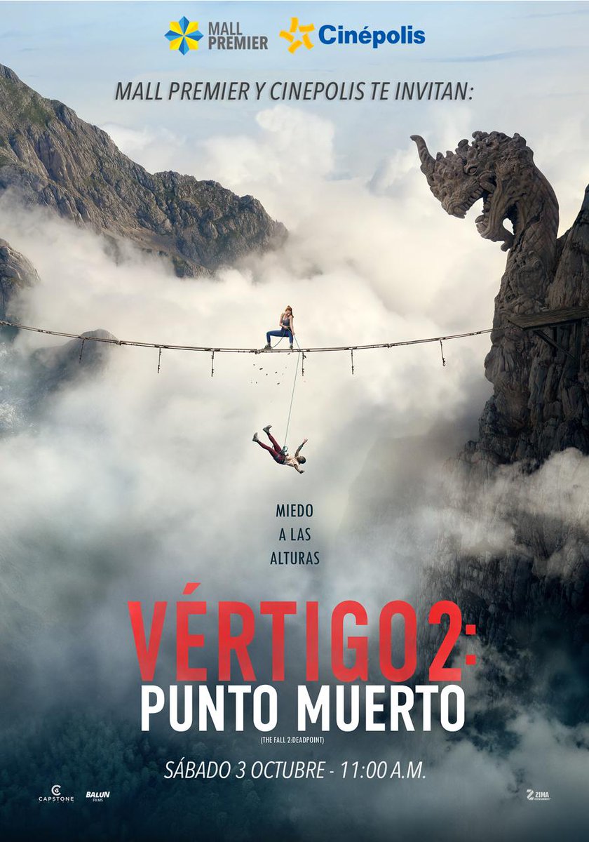 11_Noticias's tweet photo. 🎬🍿 ¡Atención, cinéfilos! Este sábado 3 de octubre, Canal 11 te invita a disfrutar Vértigo 2: Punto Muerto en pantalla grande.
⏰ 11:00 a. m.
🎟️ ¡Las primeras 60 personas entran gratis!
¡Llegá temprano y disfrutá la función! 🎬
#Canal11 #Vertigo2 #PuntoMuerto #Cine #SoloPorEl11