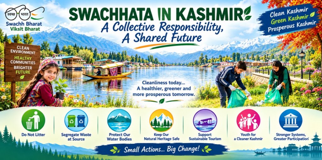 Root97Mir's tweet photo. SWACHHATA IN KASHMIR: A COLLECTIVE RESPONSIBILITY, A SHARED FUTURE
https://t.co/CHFk4iIdHE https://t.co/FO61W774E2