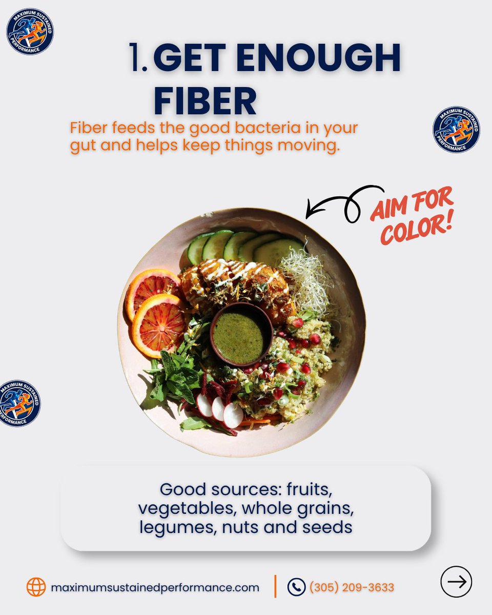 MaximumSus49793's tweet photo. Your gut deserves some love too! 🧡 Small habits make a big difference. Swipe for 5 simple gut health tips! 👉

💪 Start your wellness journey with Maximum Sustained Performance!

📞 (305) 209-3633 🌐 https://t.co/5f7xgw3Nj1

#GutHealth #WellnessTips #MaximumSustainedPerformance https://t.co/U31p9Fu4b1