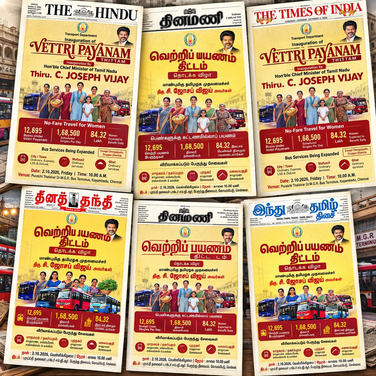 Abubacker_Offcl's tweet photo. மக்கள் பணத்தில் மீண்டும் ஊதாரித்தனம்!

தமிழ்நாடு அரசு இருக்கும் நிதி நெருக்கடியில் மக்கள் வரிப்பணத்தில் கோடிகளில் முதல் பக்க விளம்பரம் தேவையா?

மாப்பிள்ளைக்கு அவ்ளோ விளம்பர வெறி...

அப்படி ஒரு விளம்பரம் தேவை என்றால் சொந்த பணத்தில் செய்ங்க! @CMOTamilnadu

#ஊதாரி_விஜய் https://t.co/J3N9bK06kZ