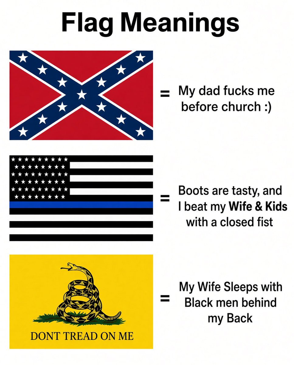 FucYourFeeFees's tweet photo. Incase you need help identifying what kinda right wing chucklefuck you're dealing with. 
#DarkArmada https://t.co/dfle1xzQy0