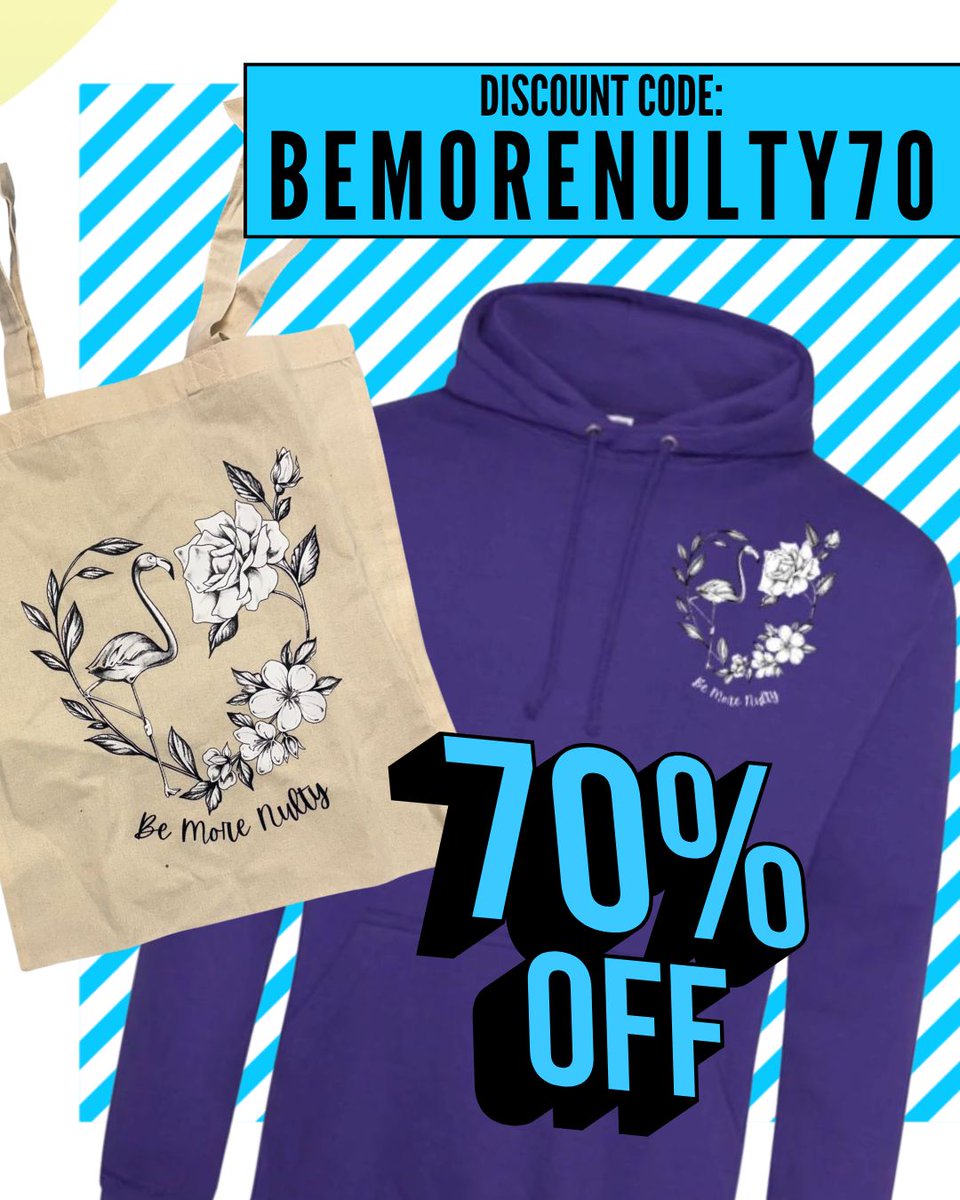 bemorenulty's tweet photo. 🍂 HUGE AUTUMN SALE 🍂 Enjoy a massive 70% off all #BEMORENULTY hoodies, T-shirts and bags!

Use discount code BEMORENULTY70 at checkout.

Hurry - offer ends on 31 October, or when stock runs out!

Excludes running T-shirts and vests.

#PowerOfMusic #CharityMerch @helpsheffield https://t.co/rbbQfRAOMV