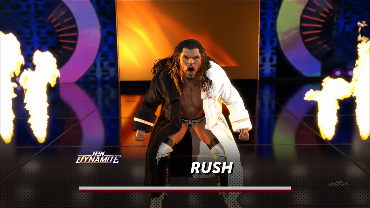 Gambadeboi's tweet photo. Rush is in AEW2K26 🐂⬜

CAWs and arena by @Valoween 

🎮: WWE2K26 on PS5 

#WWE2K #aew https://t.co/VxeNN6cH62