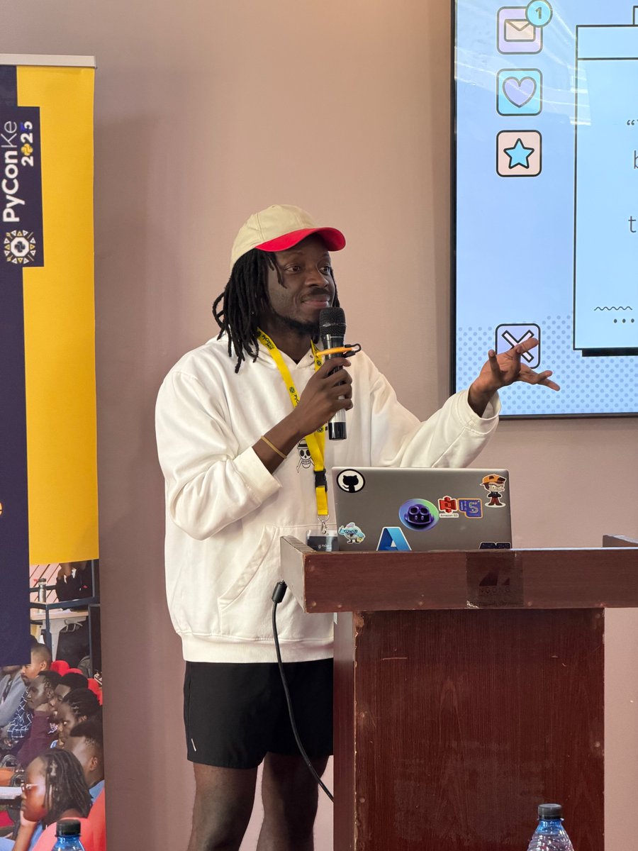 PyconKenya's tweet photo. Session 1 of the day by Bukachi - A Decade with Python: What Holds Up at Scale (and What Rots)
#PyConKenya #PyConKE2026 #Python https://t.co/6a8wjgt5XK