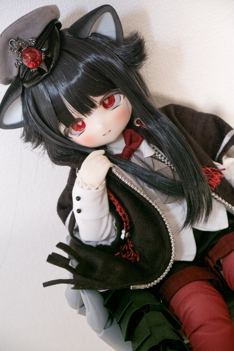UMI_doll87's tweet photo. TinyFoxゴーストくんお迎えしました！
うちのこの名前はれいゆう（霊幽）くんです👻
ドラゴンテールはこの子のために買ってました🫶
レッドアイズブラックドラゴンです👍
よろしくおねがいします🥰 https://t.co/MGvLW5K2Ng