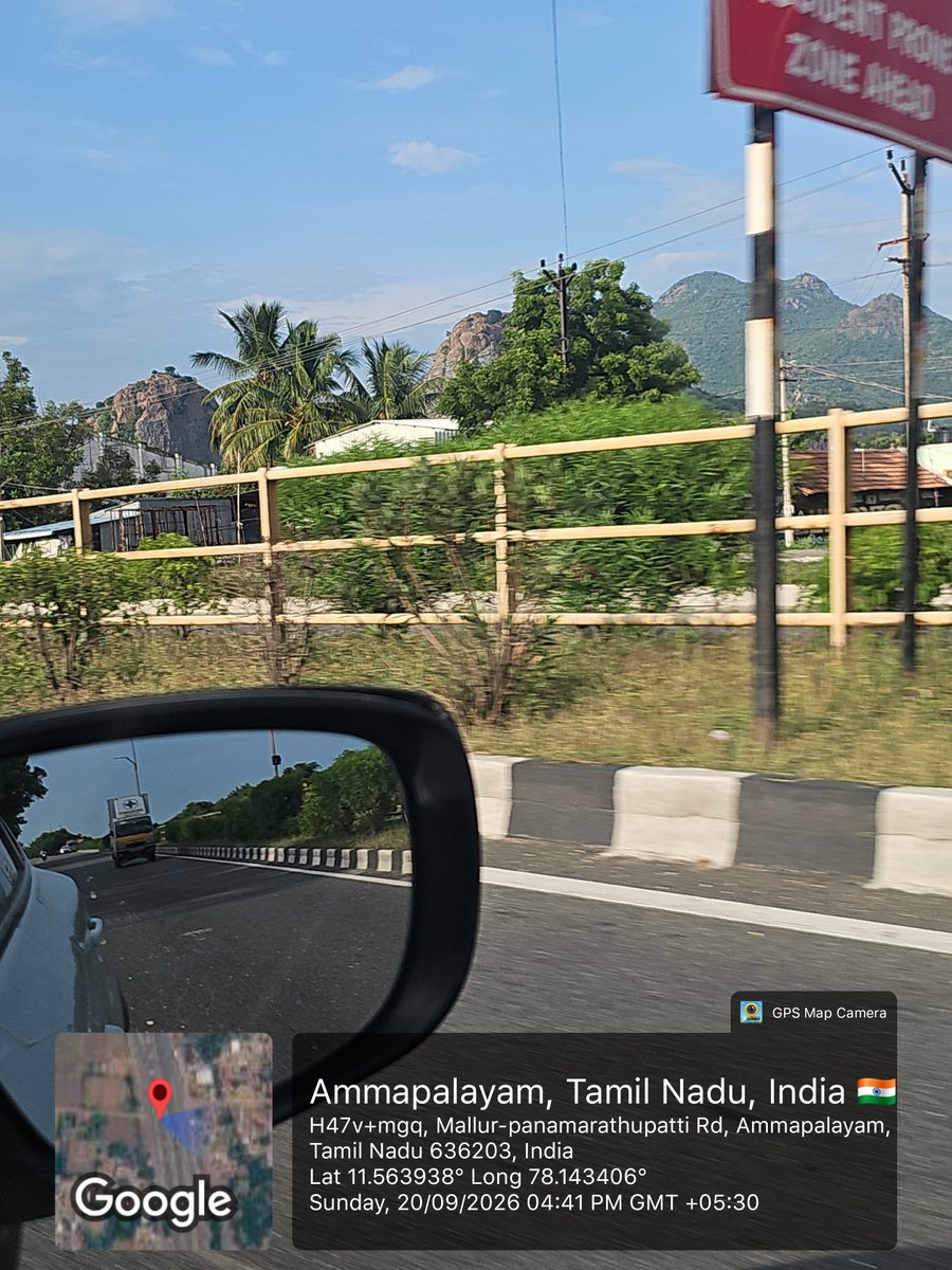 im_Ravi_Bala's tweet photo. @drtkprabhu_TVK 

Hello sir. Take a look at this picture, a big mountain is almost eaten away by culprits in past 6 to 7 months.  
Near salem that too in NH44 highway. https://t.co/KvVoJVEEuI