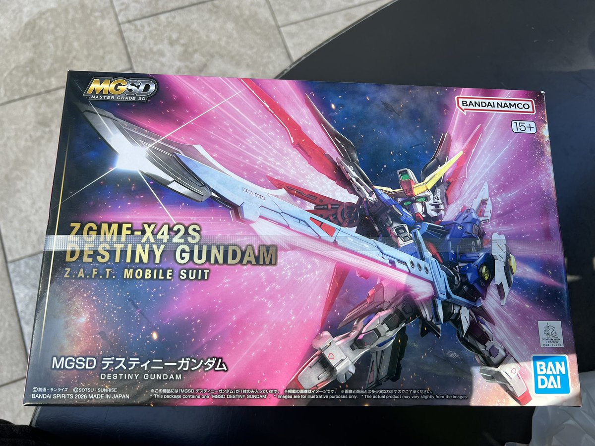 san29182880's tweet photo. MGSD何かしら欲しいなと地道に探してたらデスティニーガンダムを見つけてそのまま勢いで買ってしまったよ。MGSDだったらこれが欲しいと思ってたからね https://t.co/3JRJJGPODF
