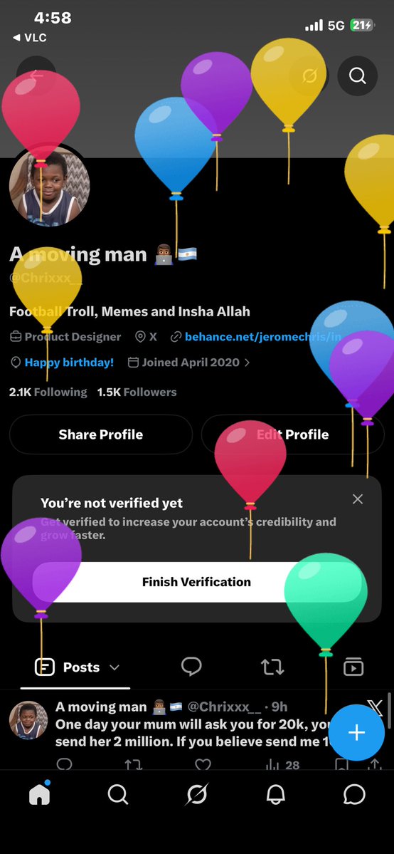 Chrixxx__'s tweet photo. I got balloons. 
Say a prayer for me today. https://t.co/AxJv3WECyY