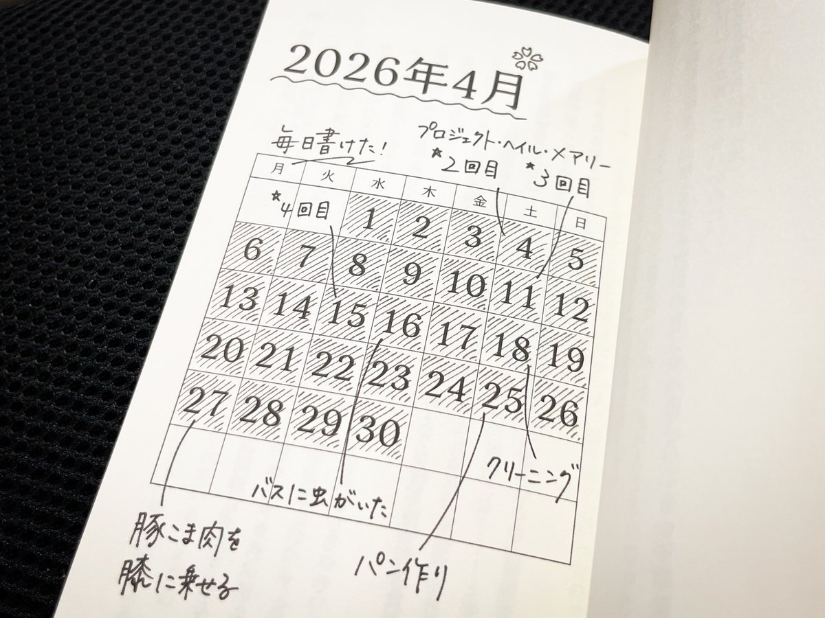 DreamCanvas's tweet photo. 📚新刊その1📚 日記本です！ 収録した期間は2026年3〜8月の6ヶ月分と、去年と比べて半分になりましたが、ページ数は25P増えました。なんで？ 今回は手書きの書き込みや写真なども盛り込んだので、文字多めの紙面が少しでもにぎやかになっていたらいいなと思います🐥
#文学フリマ福岡 #文学フリマ福岡12 https://t.co/hrTF787M6i