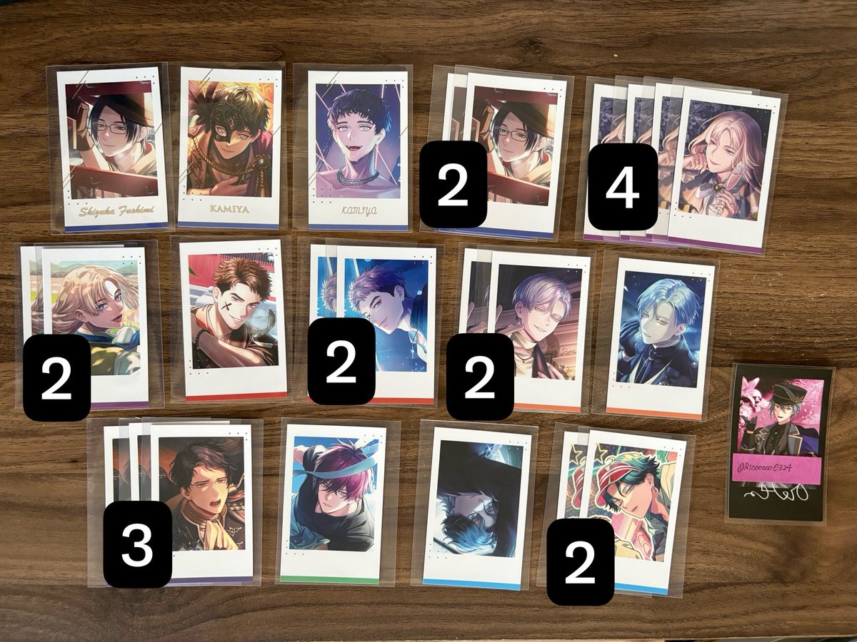 Rioooooo0324's tweet photo. 【交換】ブレマイ SSR フォトカ フォト風カード

(箔押し)
譲：節見、神谷
求：在間(プリクエル)、麻波
※節見は麻波ロックとの交換優先で探してます。

(N)
譲：節見 御門 新開 祠堂 立科 恩田 新名 
求：在間、麻波

都内手渡し優先、郵送も可能です。
お気軽にお声掛けください◎ https://t.co/Mt0sG3raS0