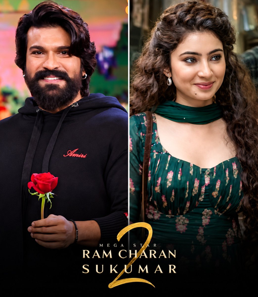 AdmireCHARANism's tweet photo. MEGA STAR RAM CHARAN 
×
SUKUMAR 
×
SARA ARJUN ✅

AN SHASHWAT SACHDEV MUSICAL ✅ 

#RC17 #Raring2Conquer https://t.co/fc9sfdkAkM