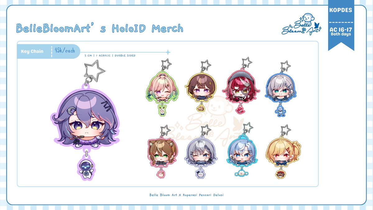 BelleBloomArt's tweet photo. 🔄+❤️are very appreciated! 

ꕤ Bellebloom's #cf23 OTS Catalogue! (˶ˆᗜˆ˵) 
🌼 : original, Hololive ID 
🗓️ : 31 oct - 1 nov 2026
🏡 : ICE BSD | Koperasi Pencari Delusi AC 16-17
#cf23catalogue #comifuro23catalogue #CF23Catalogue #holoIDChromaticFuture https://t.co/lB3mMOIBxN