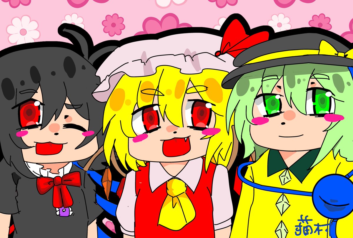 rethika462v's tweet photo. Ex三人娘
#封獣ぬえ #古明地こいし #フランドール・スカーレット #東方Project #EX3人娘 #イラスト https://t.co/612nFUCA9I