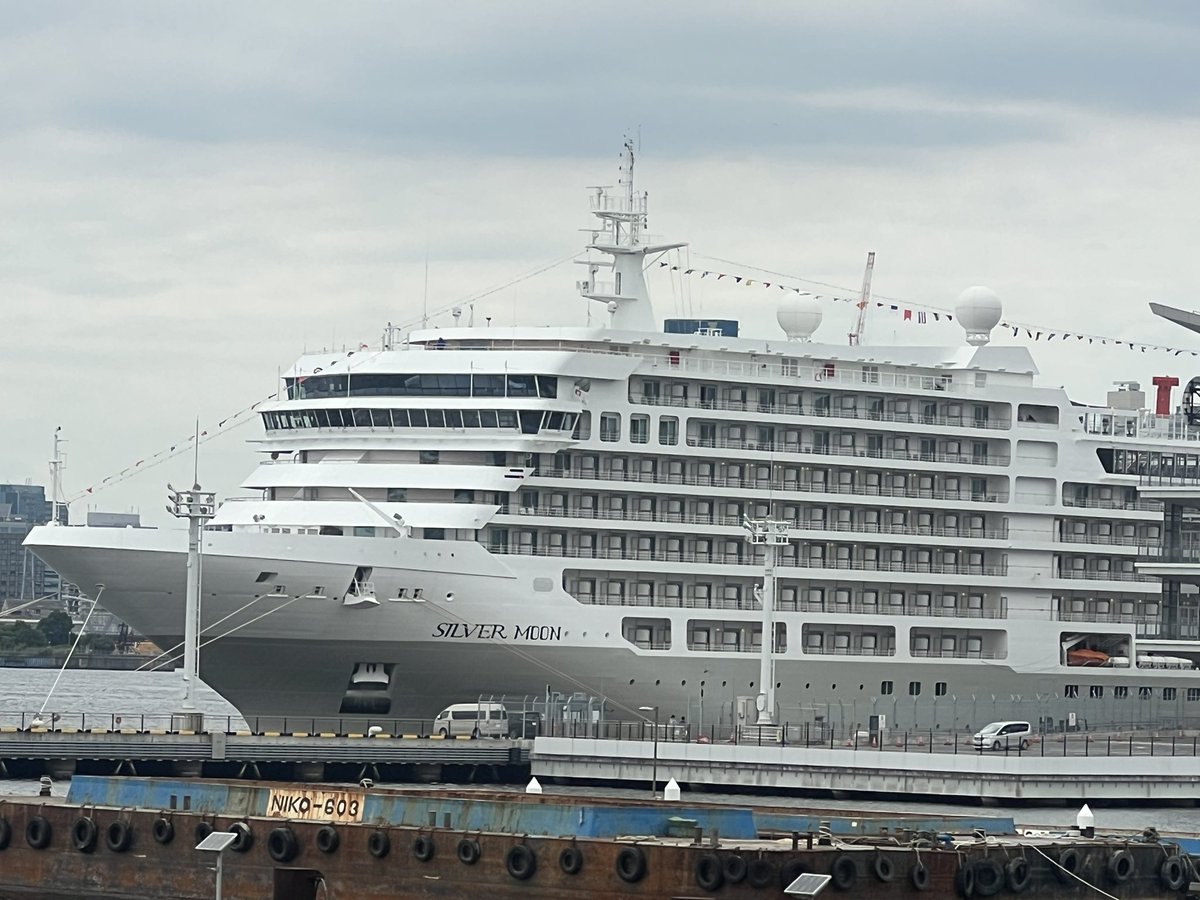 tetsuG1016's tweet photo. #SILVER_MOON
#シルバームーン
#CRUISE
#クルーズ
#満船飾
#青海南ふ頭公園 https://t.co/xSNgRI75da
