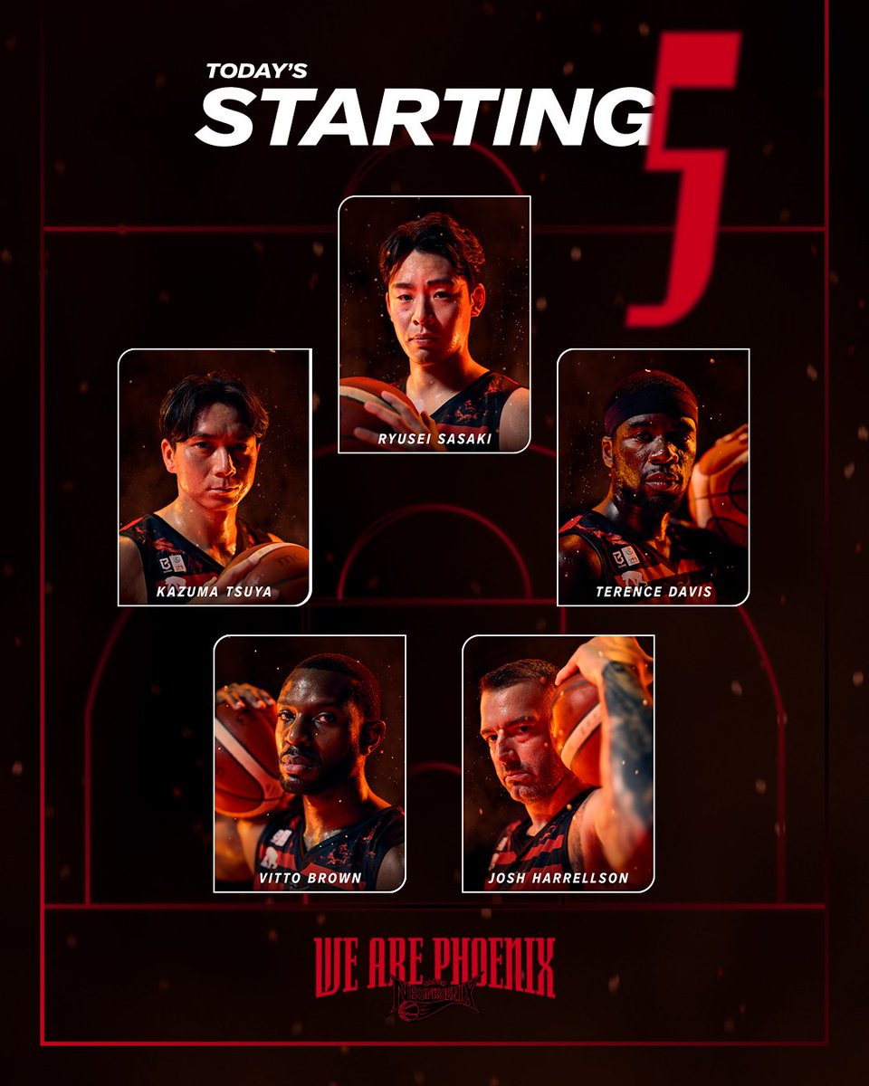 NEO_PHOENIX's tweet photo. 🌟本日のstarting5🌟 https://t.co/kVU5MbgyCV