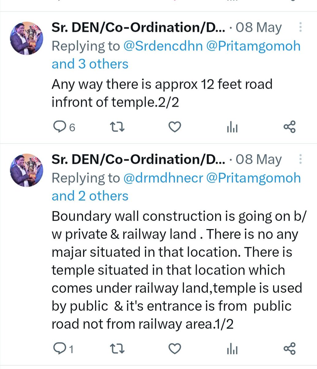 Pritamgomoh's tweet photo. @narendramodi @RailMinIndia जगाने कि कोशिश करते हुए 🫡Day-1096,Justice Reminder,Imambara 20"for Temple 3"road.The same way from Imambara towards Temple n coloney. Sr.DEN/Co say 12" road is there,look and provide Ambulance space for Old age people,more than 500 people live there. https://t.co/57Xi5kjyLw