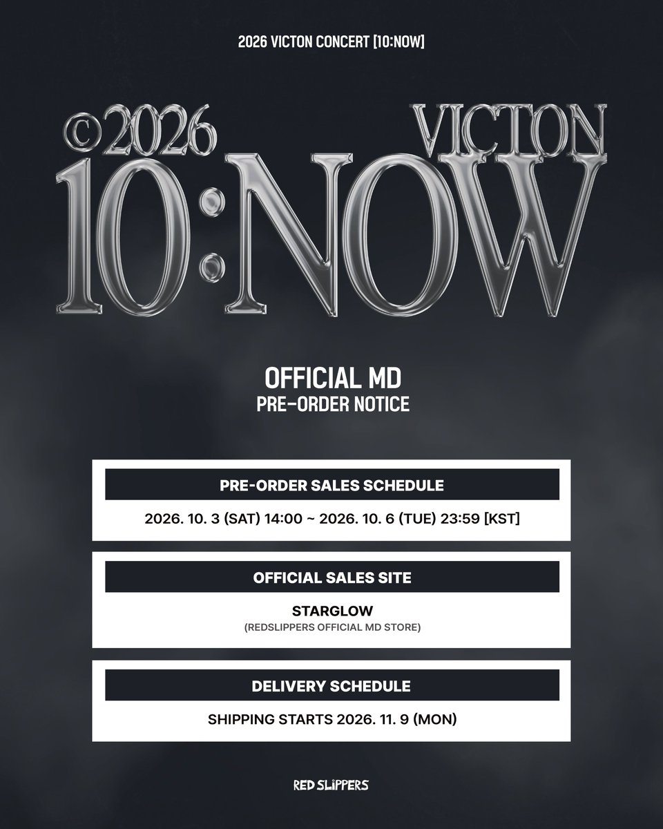 njunsejun's tweet photo. [OPEN PO – INA GO]
2026 VICTON CONCERT "10:NOW"
OFFICIAL MD

💰 Price on pict
✅ Est. Cargo+Tax
❌️ Fee Packing

📍 Tangerang
🗓 CLOSE: 6 Okt 2026 - 17.00 WIB
📩 DM for order https://t.co/6Y0QbmKkLu