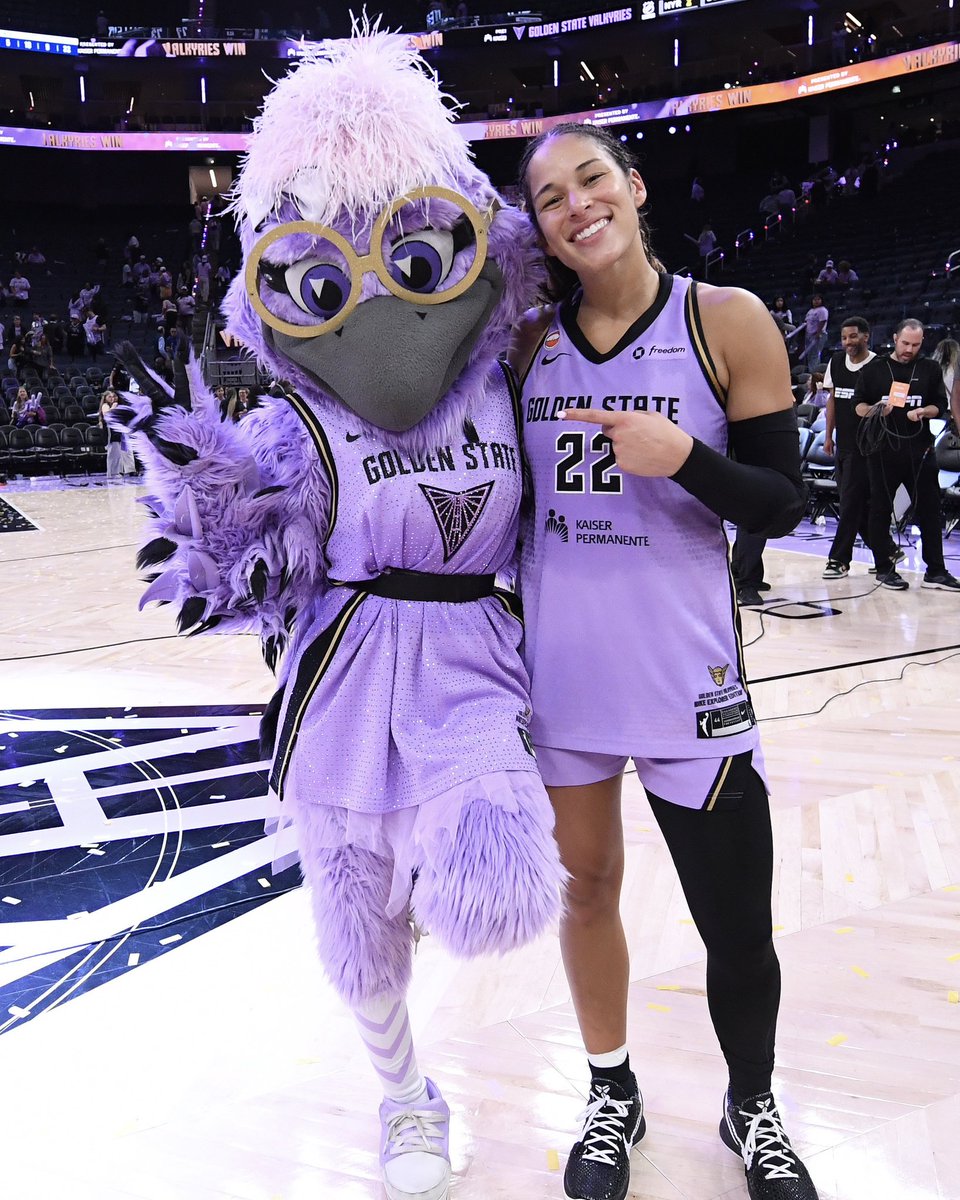 WNBA's tweet photo. "I loved it...we definitely owe Ballhalla a big thank you for tonight"

Gabby Williams sounds off on the energy in the Bay tonight that helped the @valkyries secure the BIG win. 🫶

2026 WNBA Playoffs presented by Google Pixel | @madebygoogle https://t.co/JQLadKl8pU