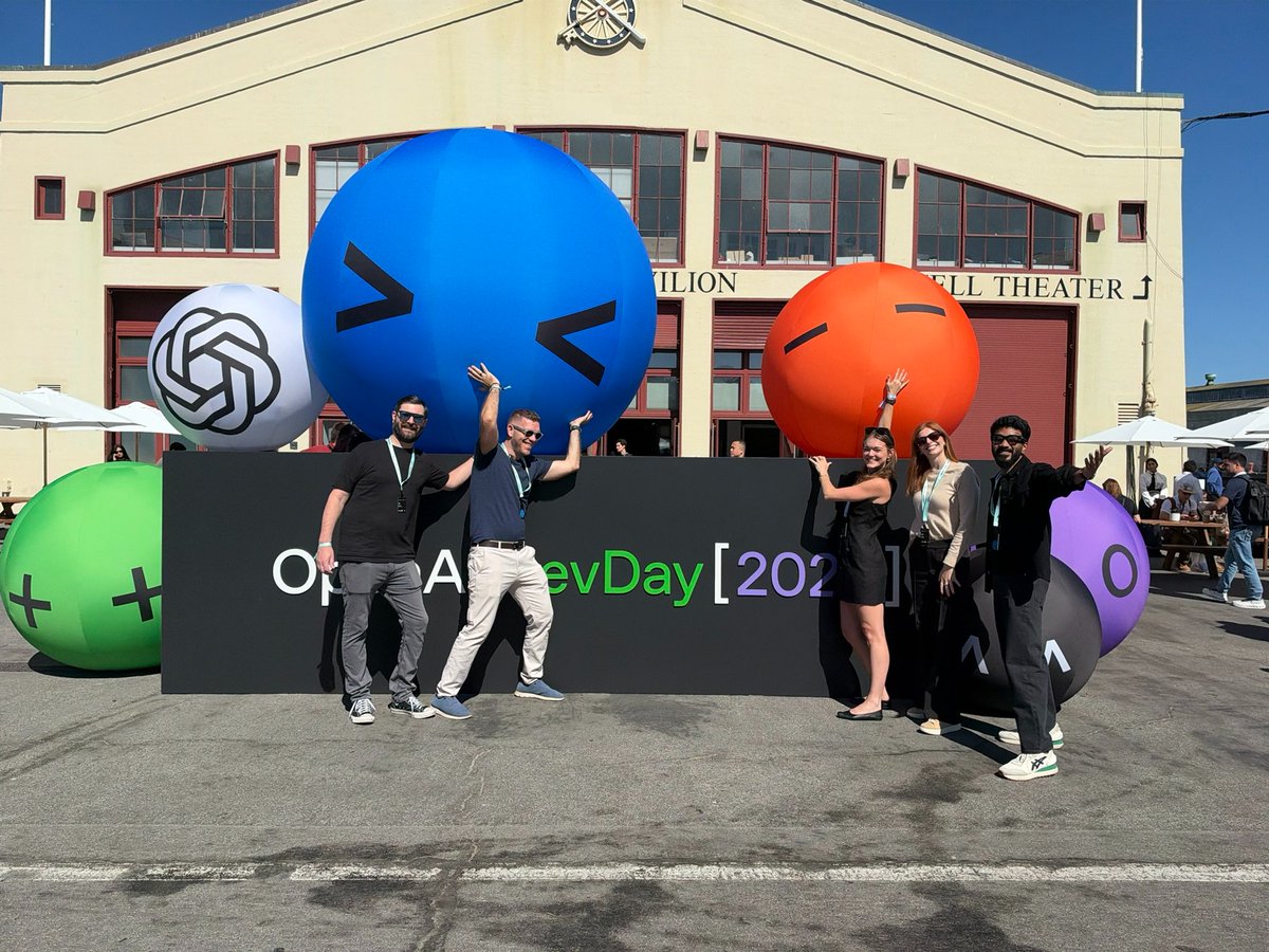 altryne's tweet photo. The best fun about coming to SF for a week is the people. 

Too many to name but I cannot believe how many excellent people I get to call friends in this industry! 

From excellent time at OpenAI DevDay (4th time covering) to an absolute banger @thursdai_pod stream from Moscone at CoreWeave FullyConnected, this week had so much! 

New models, new friends, a new assistant (hey Dot), and some amazing personal achievements! 

Most important, I got to meet and chat with many fans of the podcast, who gave feedback, told me what is valuable to them and that just keeps me going! 

One important thing I noticed that even in the middle of the AI SF bubble, there are tons of folks who are still not imagining big enough! Not tons of folks still use personal AI assistants to their full potential, many imagination gaps! 

I'm more energized than ever to keep doing AI Evangelism, as humanity steps into its next phase of AI adoption (AI Assistants) and continuing on my mission to bring positivity about AI! 

🫡