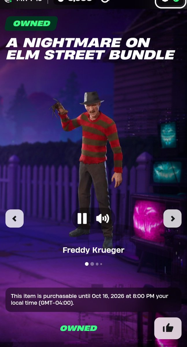 TJ_Smallwood_'s tweet photo. Hey @awesomee_meh 😊✌️

I Just Bought The New Nightmare On Elm Street Bundle Using Code REPULSA. 🫡🔥 https://t.co/FOCkMEIpJW