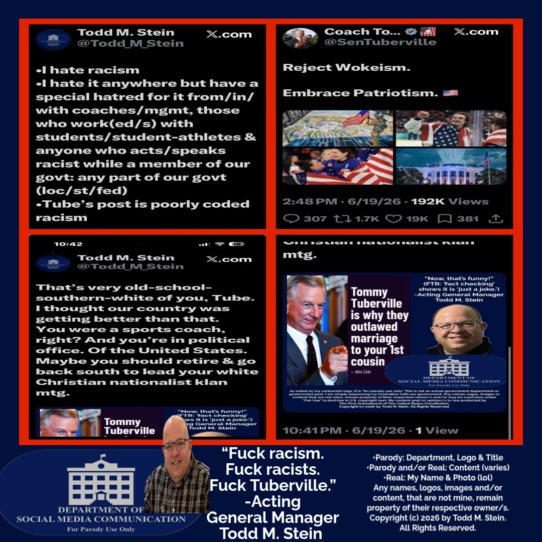 Todd_M_Stein's tweet photo. @RayBake @SenTuberville “Yes, @SenTuberville is ‘an idiot,’ and a liar & a racist. He’s also too damn old to continue in elected offices, IMO.” —TMS.
@CoachForGov
#TermLimits
#MaximumAgeOfService
#MandatoryRetirementAge
#NoMore70PlusYearOldPoliticians https://t.co/Kp3XRr1Lyb