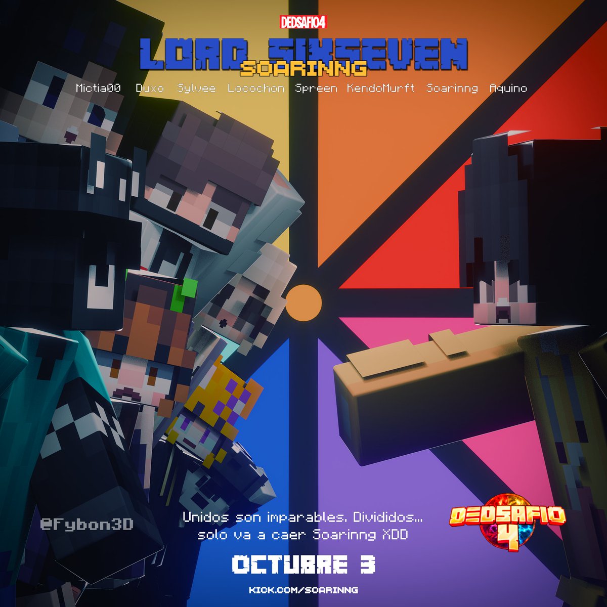 Fybon3D's tweet photo. 6️⃣7️⃣Dia 10° de @dedsafio 4 6️⃣7️⃣

"Divididos... Caeremos"

#webones #soarinng #minecraft #b3d #DedsafioFANART 

¿Que opinan?

@Soaringchuu @Mictia00 @AQUINOby_02 @Duxorethey @kendomurft @SpreenDMC @locochoncin @sylveemhm https://t.co/VlxYb2huXH