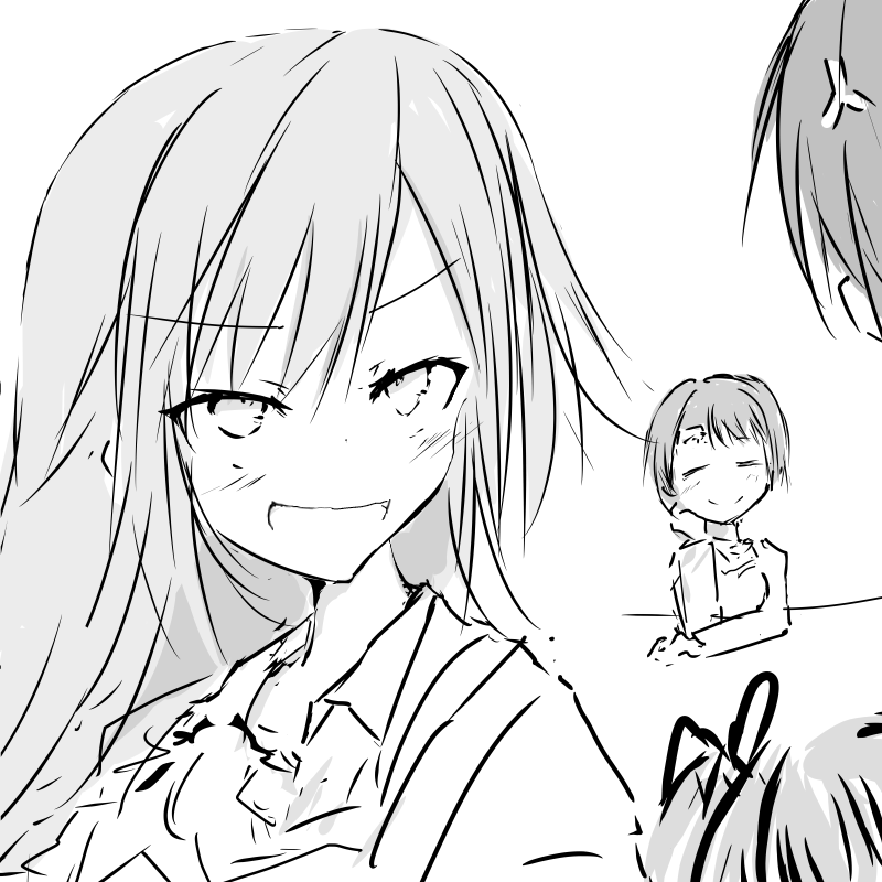 3RcKuvPs7an4Stq's tweet photo. ところで「私ならサーチカードなしでも引ける」と仲良くどつきあってる二人を想像していると、のほほんと危機感もなく眺めているであろう店長が浮かぶわけですが https://t.co/fRVnj6TPYR