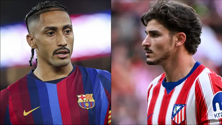 BarcaUniversal's tweet photo. 🚨 @EduPolo: "Barça’s Plan B has ended up looking better than Plan A.

Julián Álvarez was the dream signing, but missing out pushed Raphinha into the No. 9 role and opened real minutes for Gordon and Adeyemi.

With the way Raphinha has started this season, it’s hard to imagine Julián giving Barça more right now."