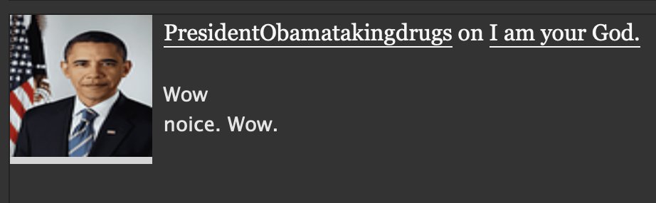 spkentan's tweet photo. thanks presidentobamatakingdrugs 🙏 lmfao https://t.co/yrPoNJIA7H
