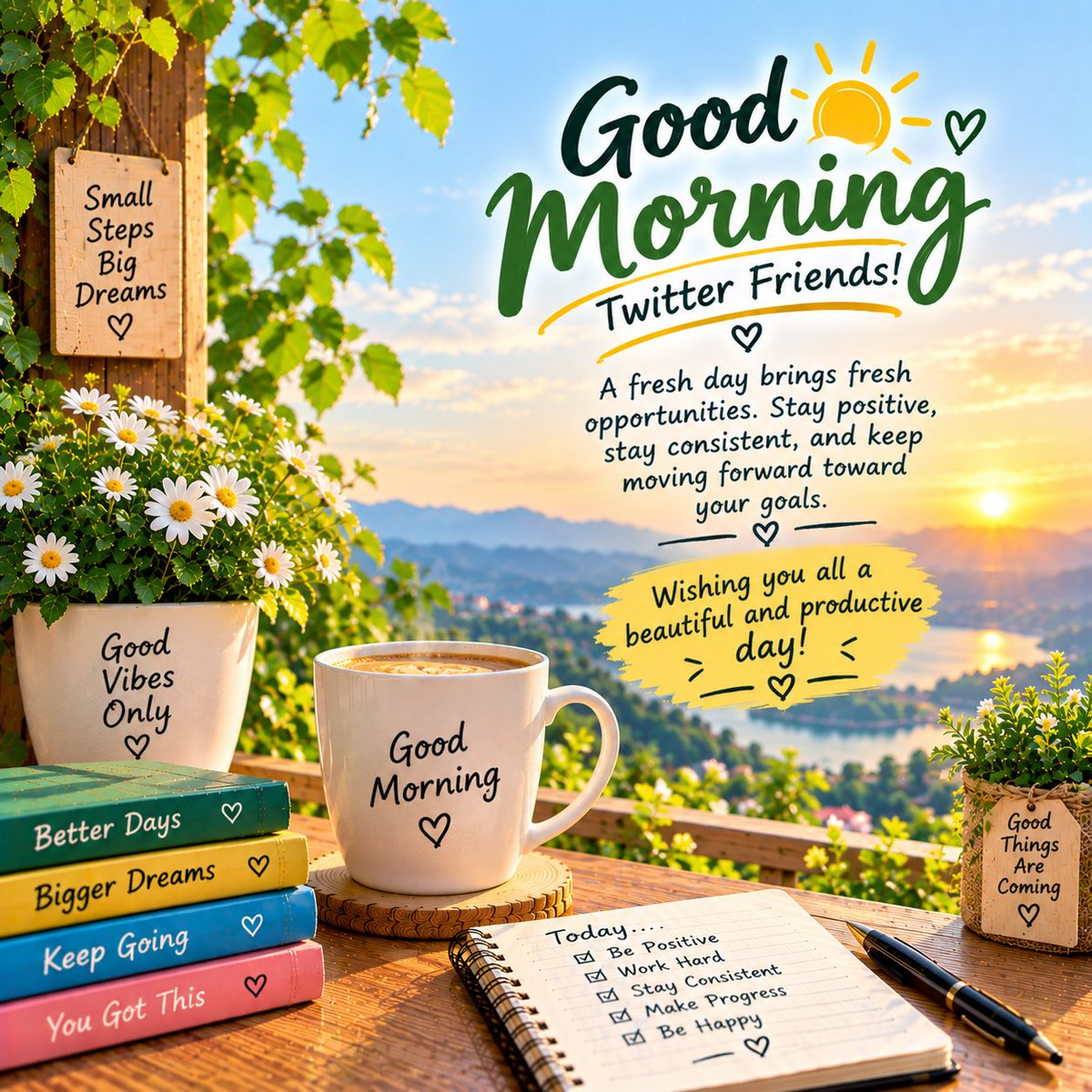 olivia_nora1's tweet photo. Good morning, Twitter friends! ☀️🌿

A fresh day brings fresh opportunities. Stay positive, stay consistent, and keep moving forward with confidence. ✨

Wishing you all a beautiful and productive day! 🤝💚

#GoodMorning #TwitterFriends #StayPositive #KeepGrowing https://t.co/5Nq2WsxSYx