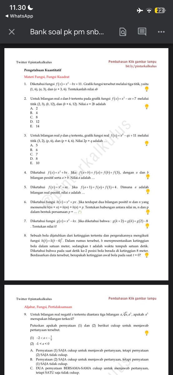 alsastudyy's tweet photo. [MODUL SOAL ASLI PK SNBT 2026]

🖇️ soal: https://t.co/fVnvkFwaMS
🖇️ jawaban: https://t.co/LpimP6L16d

🔎 more info: https://t.co/beBngBHa1m https://t.co/D5VMSHS20A