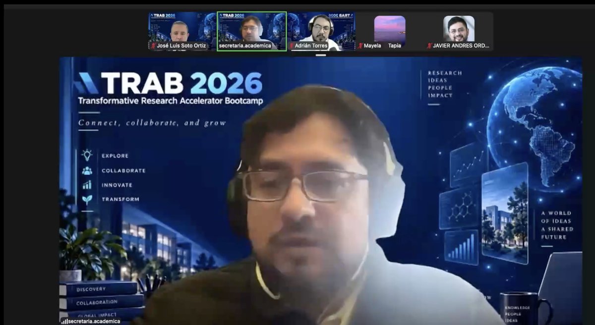 jlso1o's tweet photo. 💻🔬 Proud to have led Module 6 of TRAB 2026: Digital Tools for Research &amp; Academic Productivity.
Thanks to co-mentors Mónica Zaima Víquez &amp; Adrián Torres, and Dr. Javier Orduz, TRAB 2026 Coordinator.
✨ Better tools, better ways of doing research.
#TRAB2026 #UNAM #Research https://t.co/l0MNQXSpFm
