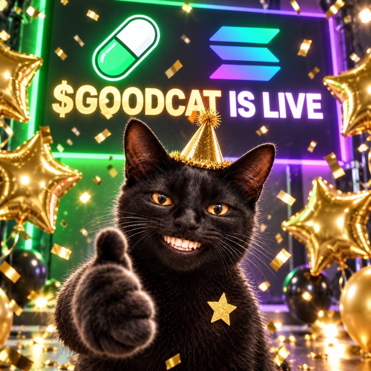 goodcatmeme's tweet photo. good cat is LIVE 👏⭐

CA: HSRp1wY8LAtdFuYp8NATFYNHAKRrCQnT4pTwe6SXpump

🟢 https://t.co/mLsd031UjW
🌐 https://t.co/zy15nhzxbA
💬 https://t.co/Ocwxrm4pSy

he's proud of you. $GOODCAT https://t.co/hwUUGgUxEv