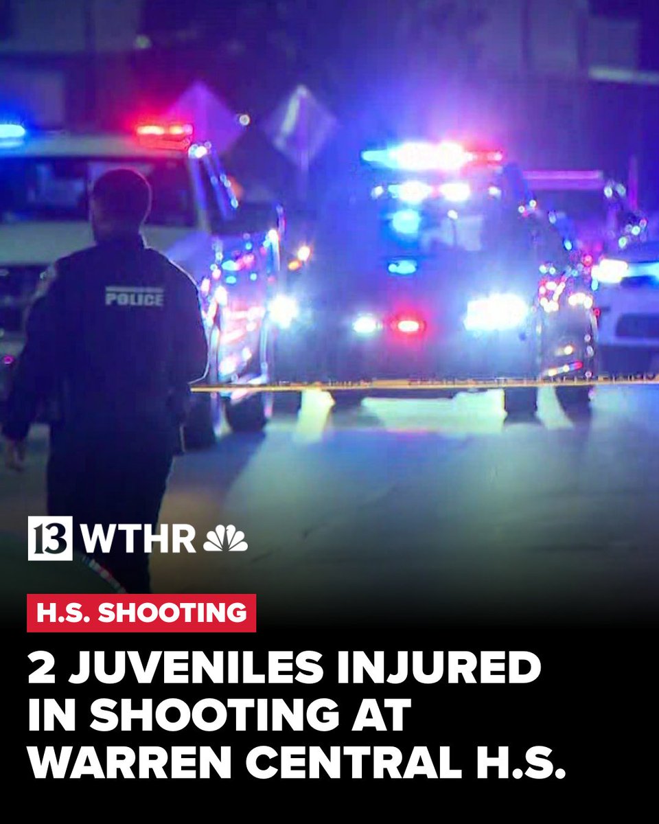 WTHRcom's tweet photo. IMPD reports two juveniles, a boy and a girl, were wounded in a shooting at Warren Central High School, shortly after the Warriors hosted Lawrence North on the football field. 

THE LATEST: https://t.co/6KPjFhMhIT https://t.co/MdvEvb1IuP