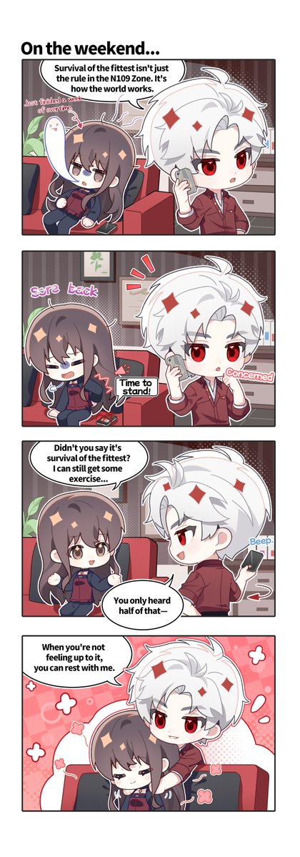 Love_Deepspace's tweet photo. Love and Deepspace | Linkon Chibi Report
■ Sylus [It's Okay to Rest]

In the N109 Zone or outside it, you both know the rule: survival of the fittest. 
But what if you're not feeling up to it...? See what Sylus has to say ↓
———
🪐Official Discord: https://t.co/hKmnBAbbgu
🪐Download and Log in Now: https://t.co/bNEP8yM6bZ
#LoveandDeepspace #LinkonChibiReport #Sylus