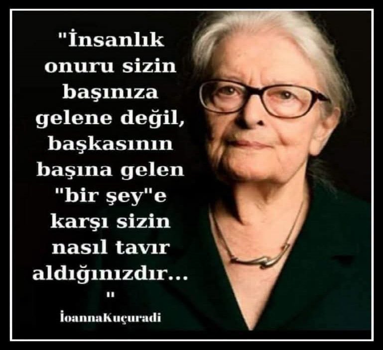 NukhetGozberk's tweet photo. İoanna Kuçuradi https://t.co/fAJMMBJ5eP
Çok Üzgünüm. Allah rahmet eylesin.Nur için de yatsın https://t.co/zs9v9lBT1Q