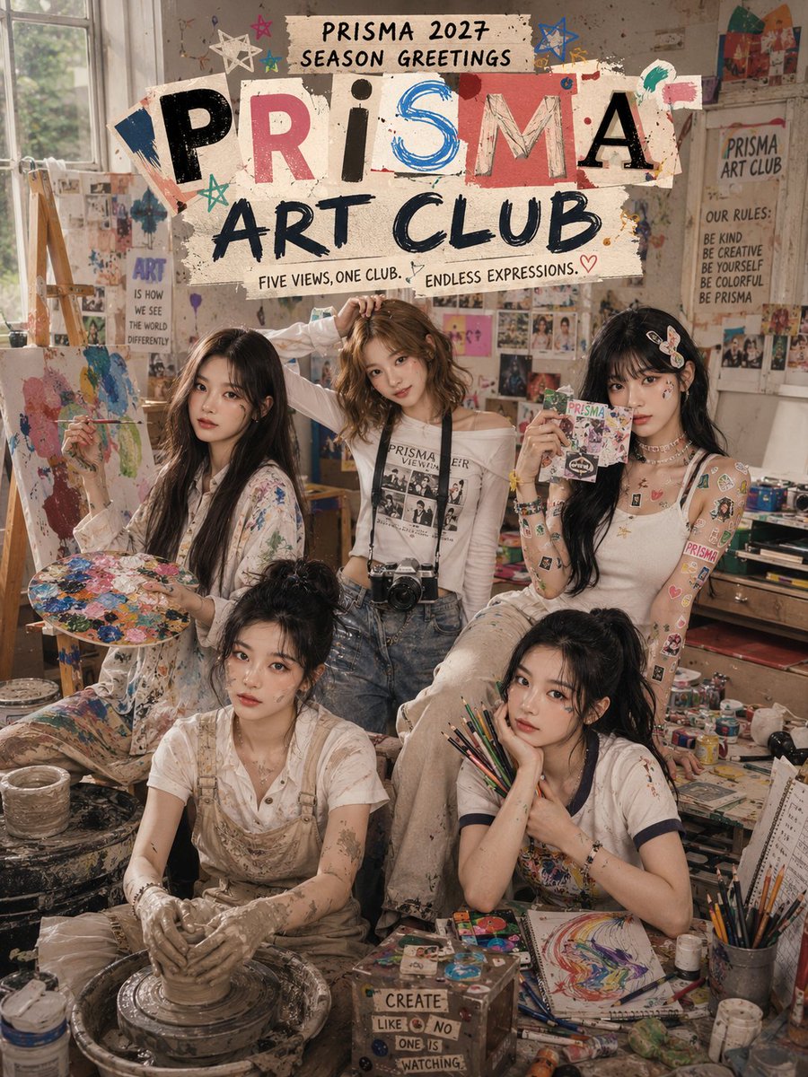 PRISMA_offcl's tweet photo. PRISMA 프리스마 2027 SEASON GREETINGS [PRISMA ART CLUB]

🎨 프리티! 우리만의 특별한 아트 클럽에 초대할게! 🌈 프리스마와 함께 2027년을 알록달록하게 물들여 보자! 🩵

#PRISMA #프리스마 #PRITTY #프리티 https://t.co/cxGYZrELk6