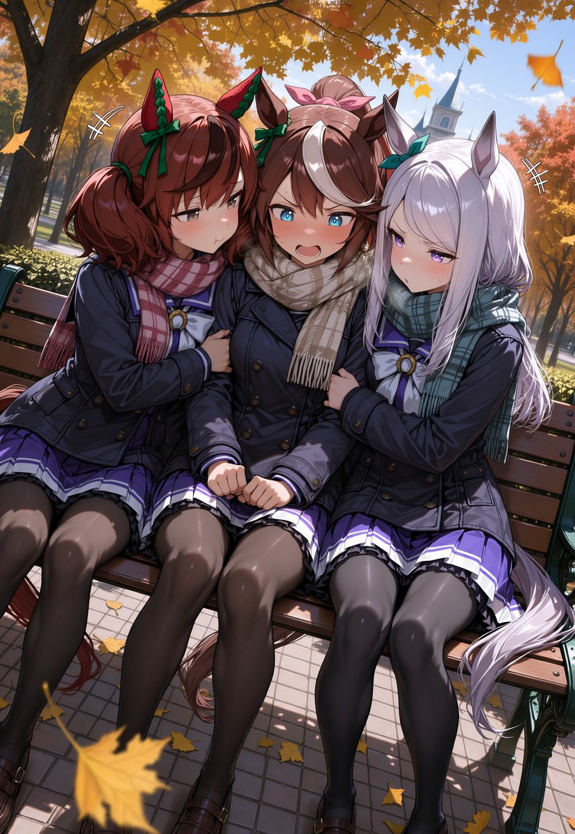 Iseriaqueen1st's tweet photo. ウマ娘 メジロマックイーン＆トウカイテイオー＆ナイスネイチャ 【三角関係】 https://t.co/x9z0FratMn