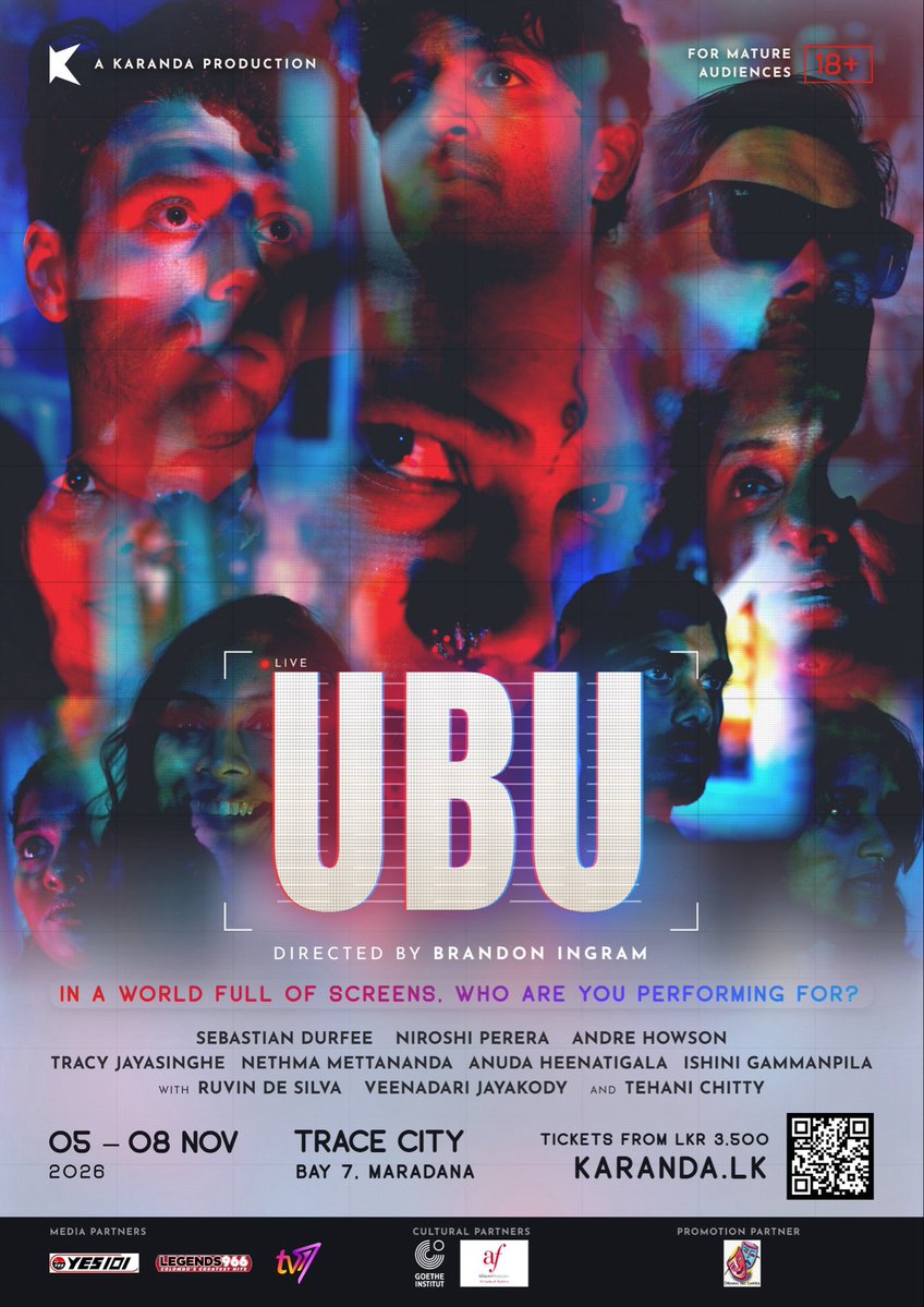 brandonthinking's tweet photo. UBU brings our obsession with our feeds and its manufactured moments to the theatre, creating a world where everything is driven by the attention economy and truth becomes whatever gets the most engagement. Tickets are out on 10% off for a limited time at https://t.co/12aCHN42KA https://t.co/ZJ9Bfms5Gk