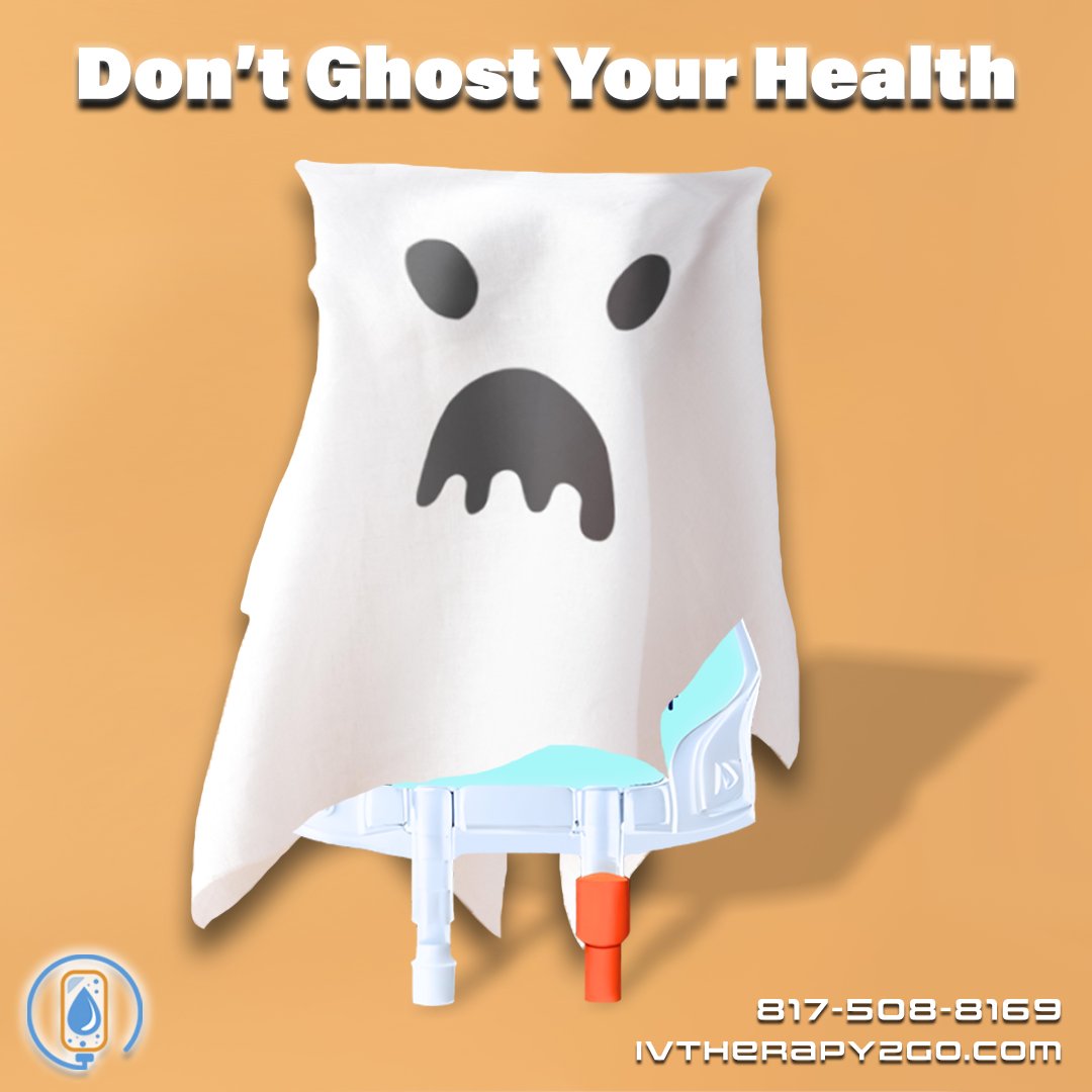 IVTherapy2go's tweet photo. This October, don’t ghost your health👻

#WellnessWave is a #IVinfusion that combines 1,000 mL of #IVfluids with a blend of #vitamins &amp; #nutrients to support hydration &amp; your general well-being

No tricks-just #IVtherapy that comes to you���💧

#IVTherapy2Go #MobileIV #IVNearMe https://t.co/faEpxo6Nrg