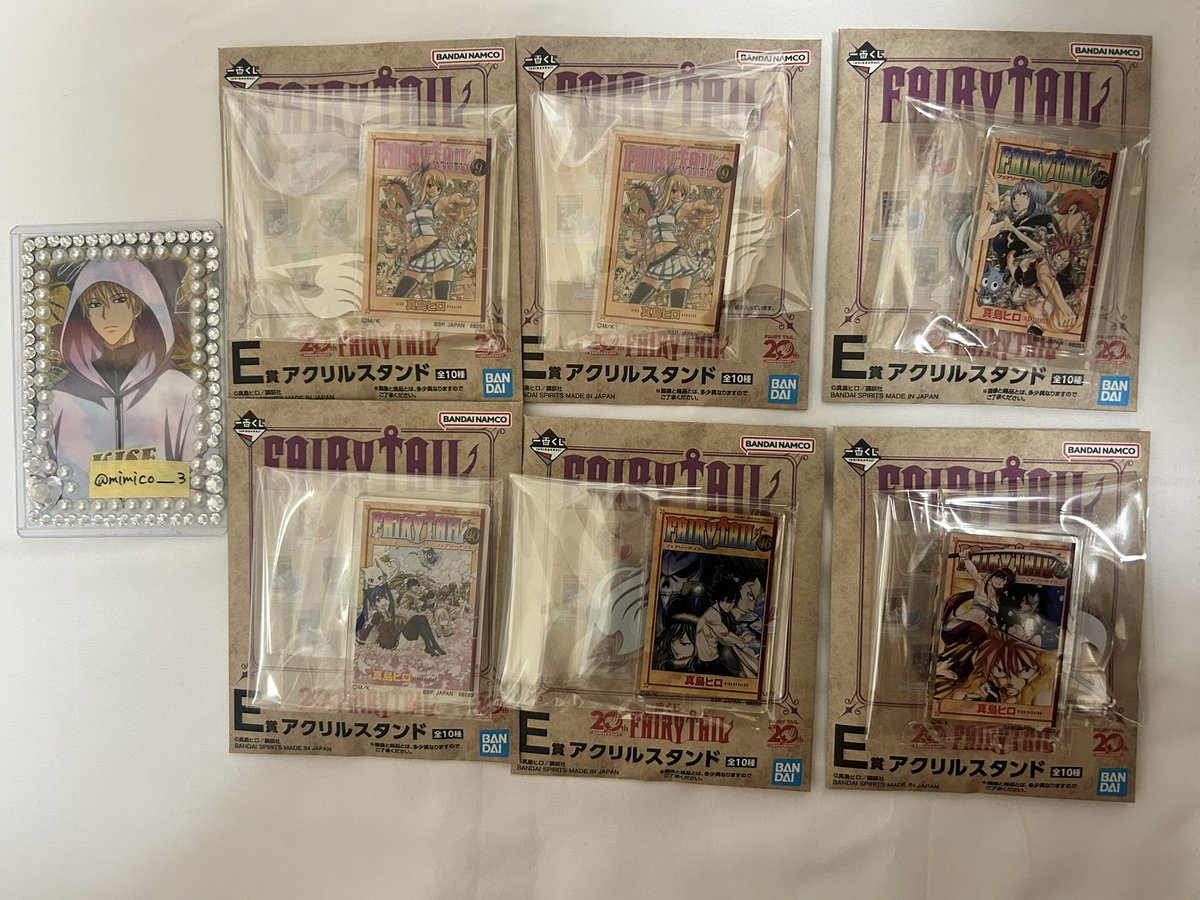 mimico_____1030's tweet photo. 【交換】 フェアリーテイル FAIRY TAIL 一番くじ 20th Anniversary E賞 G賞

譲:画像参照

求:E賞→14巻、21巻 (各1)決まり次第譲渡又はG賞との交換
     G賞→グレイ＆ジュビア、ミラ＆ラクサス1 (3枚目)

・同賞同士の交換
・お手渡し(要相談)or 郵送
・お気軽にお声掛けください https://t.co/z0qOCjxU2X