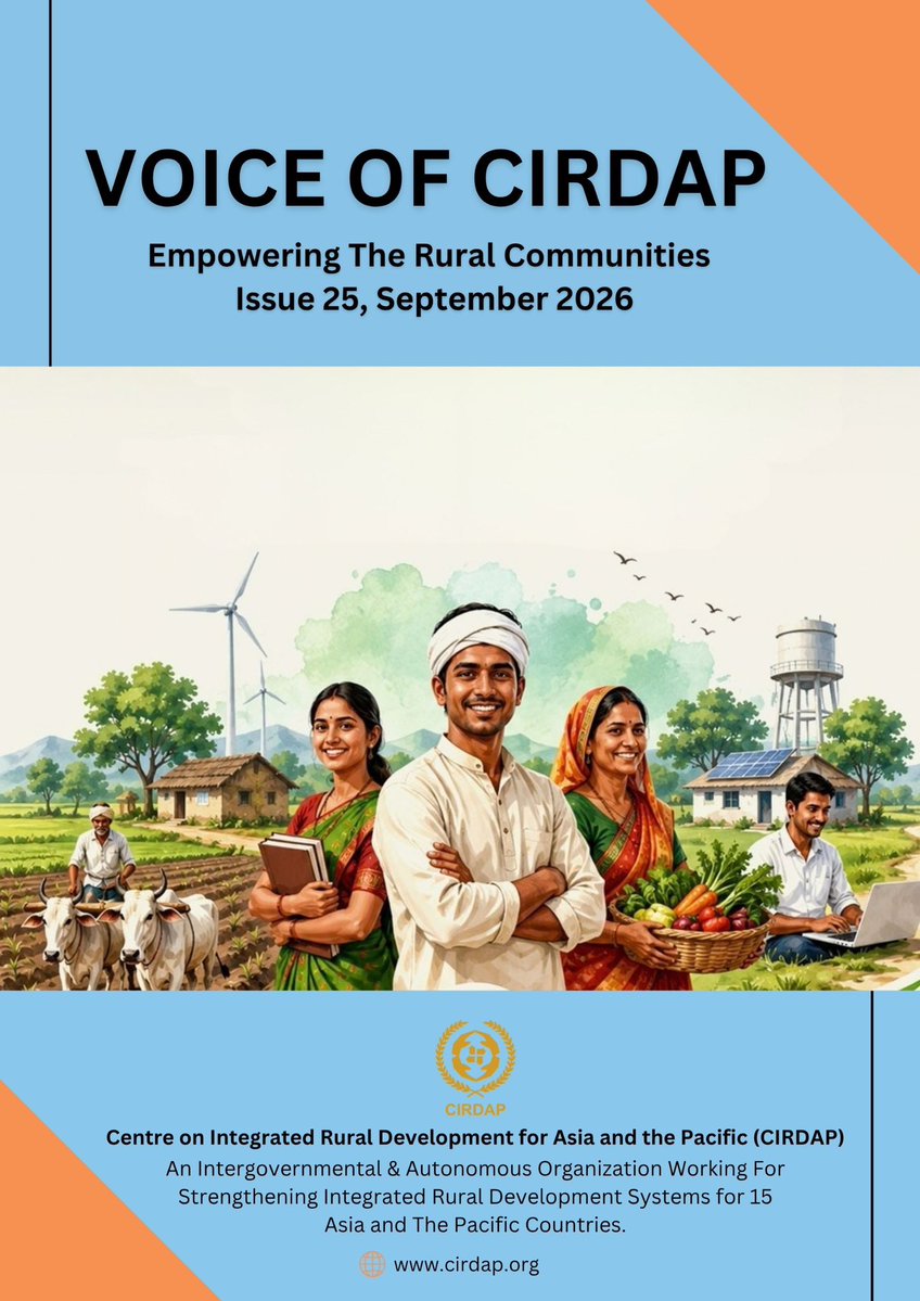 cirdap79's tweet photo. Check out our Monthly E-Bulletin (Voice of CIRDAP): Issue-25, September 2026.
Discover stories of progress, partnership & impact in rural development across Asia-Pacific.
Read the full E-Bulletin 👇
https://t.co/6HrJ1VOSVh
#VoiceofCIRDAP #RuralDevelopment #Innovation #Ebulletin https://t.co/DMVsrKdOgb