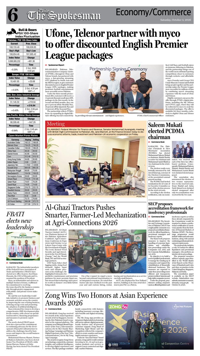 newspakisb's tweet photo. Daily The Spokesman 03 October 2026 https://t.co/PucMybWEDd