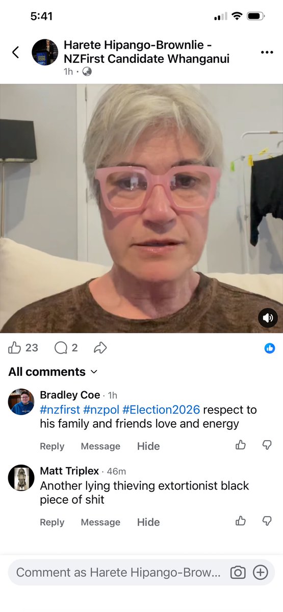 HareteHip's tweet photo. So this is the level of abuse levelled at me as a NZ First candidate speaking up. Clearly highlights the level or lack thereof, of intellect & decency. And the decline in NZs overall standards. Note, many of the abusive & derogatory comments come from other Māori. 
I shall not resile nor be silenced. 
(click on images to read) 

Curiously, do I look black?  
Clearly not!

Authorised by HHipangoBrownlie
NZFirst candidate Whanganui 
harete.hipangobrownlie@nzfirst.nz