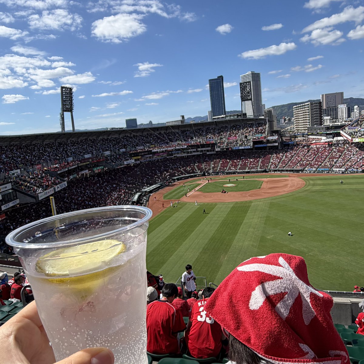 yuicarp's tweet photo. 今日はここからー
地元最終戦！ https://t.co/N4P9cGTeyR