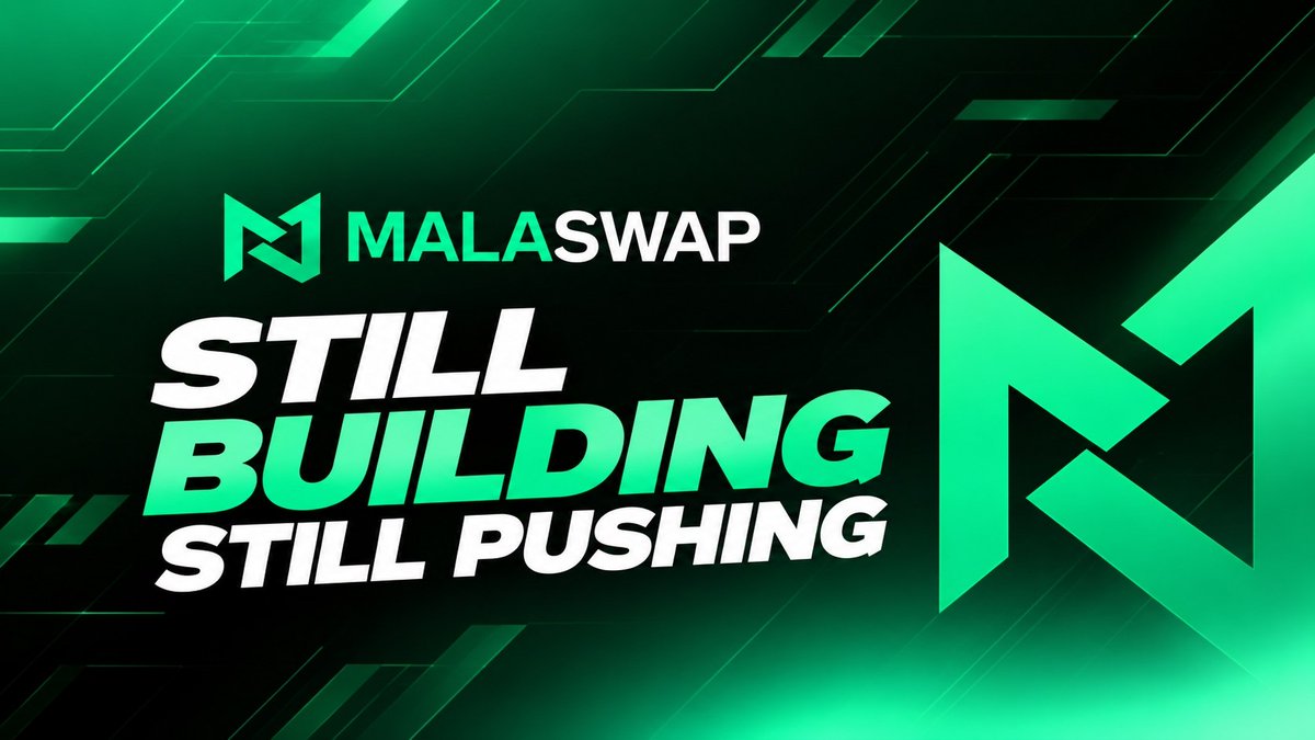 MalachiteonARC's tweet photo. $MALA NEVER STOPPED BUILDING. 🟢

MalaSwap keeps expanding across Arc — swaps, staking, liquidity, launchpad, NFT marketplace, Agentic AI and multichain infrastructure.

Wallet integrations are growing.
Utility is growing.
The ecosystem is growing.

We’re still here. Still building. Still pushing. 🔥

https://t.co/I2rz8jwQMI