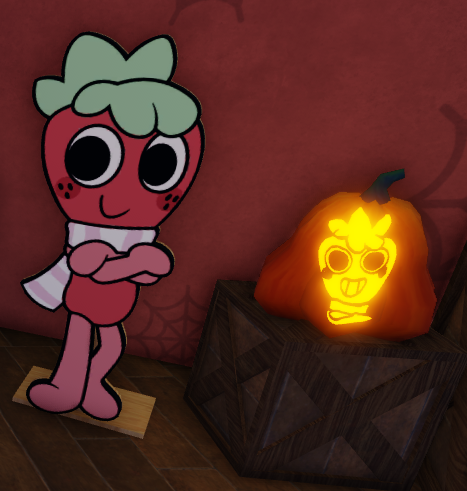 calicolmao's tweet photo. hes so proud of his ugly ass pumpkin https://t.co/D7IJUFMNiY