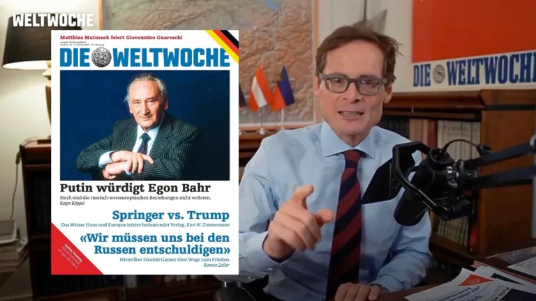 Weltwoche's tweet photo. Putins Liebeserklärung an Deutschland: Egon Bahr, Waldai und mein intensiver Austausch mit dem russischen Präsidenten zur besseren Verständigung der Völker – Vorschau Weltwoche Deutschland https://t.co/ySYPFv5H15 https://t.co/2JN95F2i4h